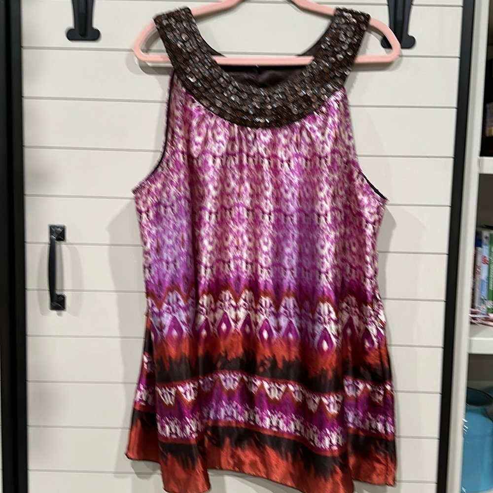 Lane Bryant sleeveless sequined top